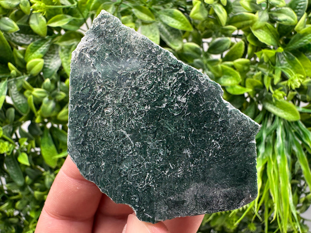 Polished Moss Agate Slab: Crystal Slice (7/5 cm, 103 grams)