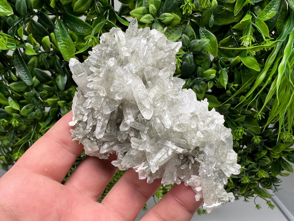 Chlorite Quartz Crystal Cluster - Borieva Mine, Bulgaria
