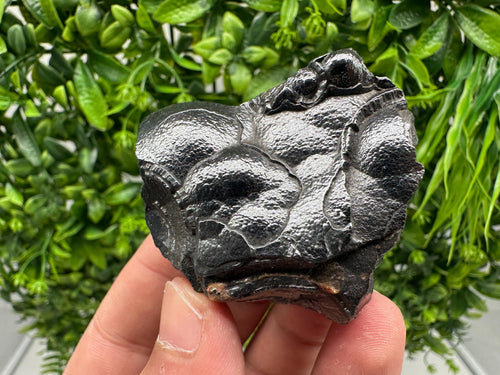 Botryoidal Black Hematite Specimen: Moroccan Crystal for Reiki Chakra