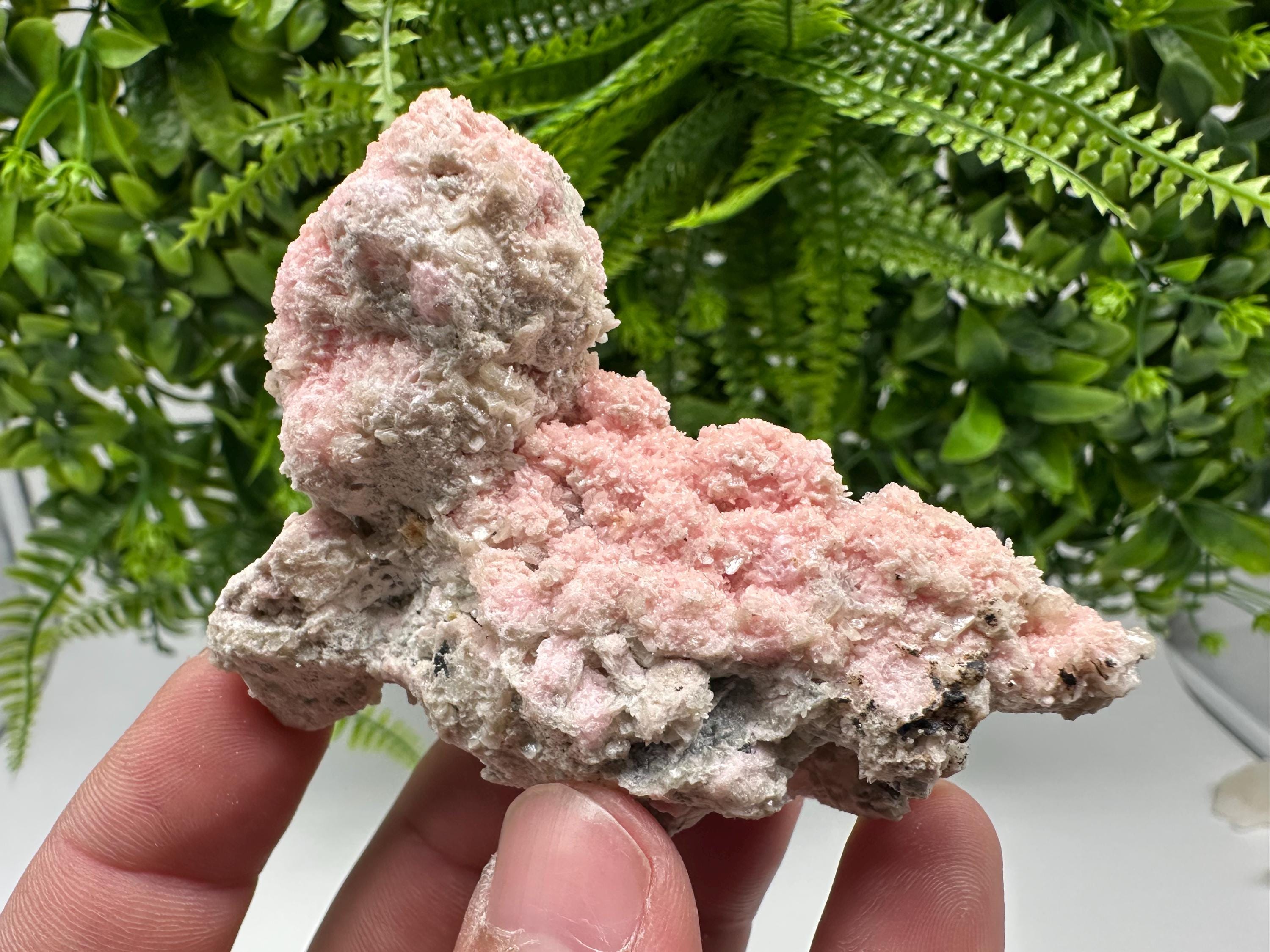 Pink Rhodochrosite Crystal: Starnica Mine, Bulgaria - Home Decor Stone