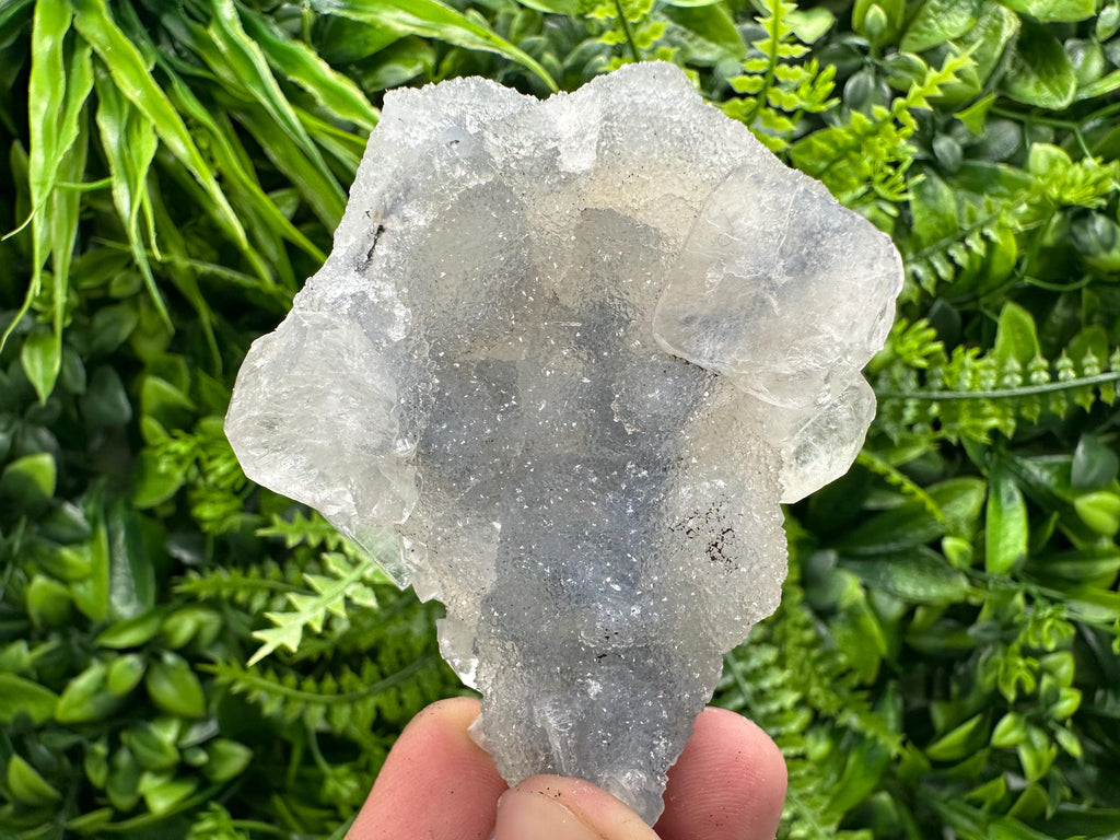 Apophyllite Stilbite on Chalcedony, India Crystal Specimen (6/6/3 cm)