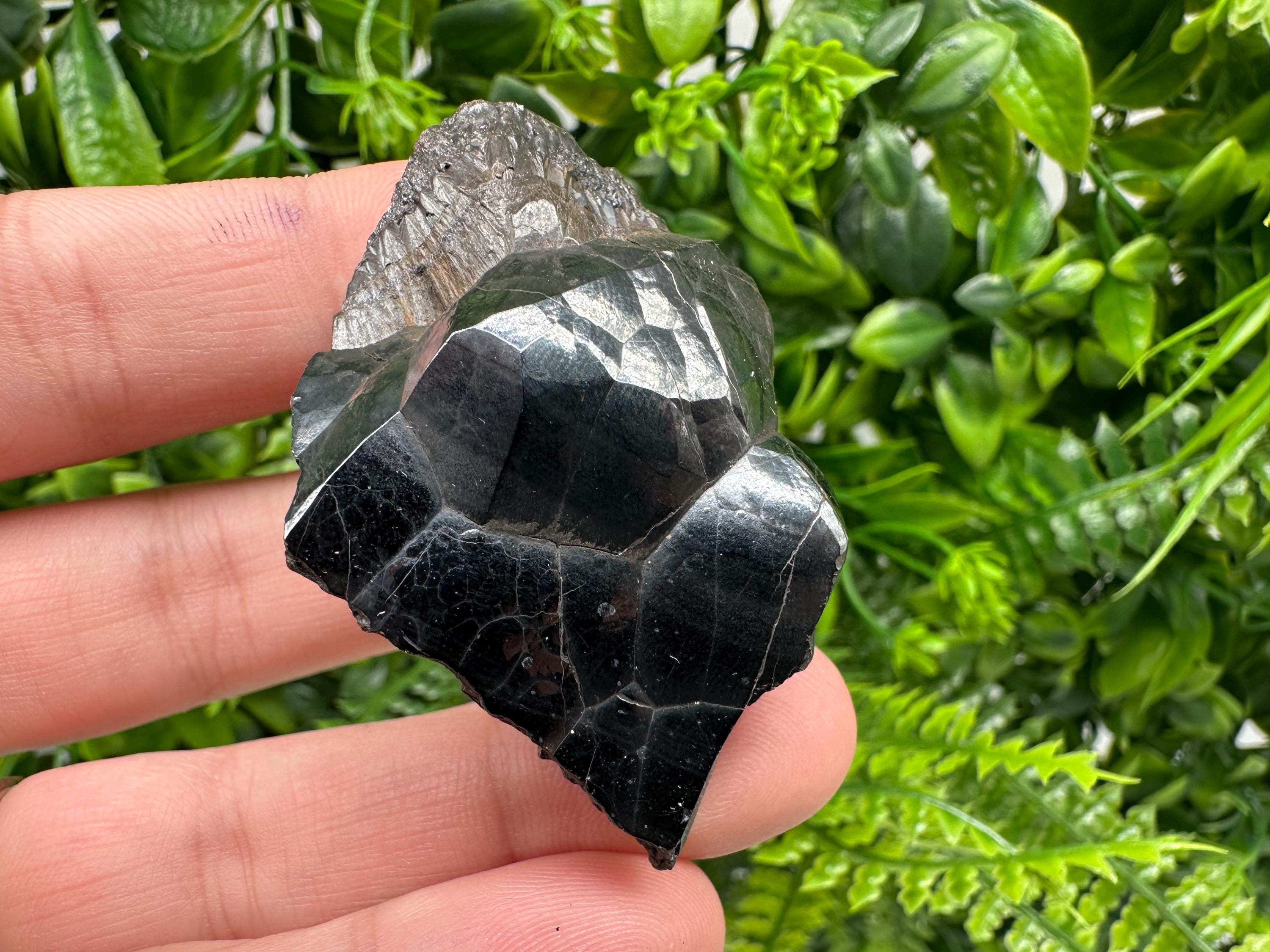 Moroccan Black Botryoidal Hematite Specimen, Chakra Reiki Crystal