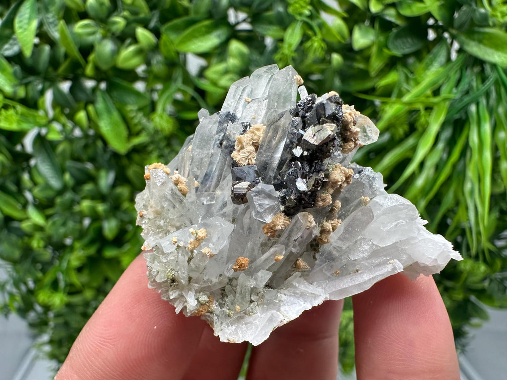 Stunning Quartz whit Sphalerite,Hematite,Iron oxide from 9th September mine,natural,collectible mineral specimen,home decor stone,gift,cryst