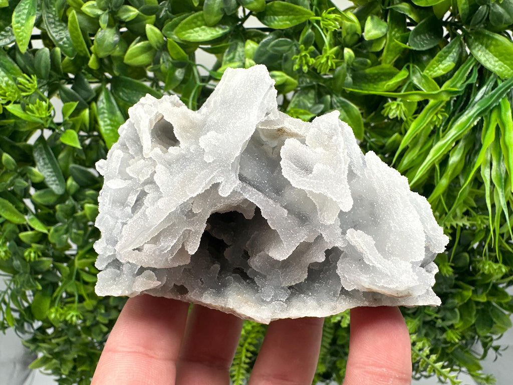 Blue Chalcedony Quartz with Chlorite Inclusions, Krushev Dol Mine