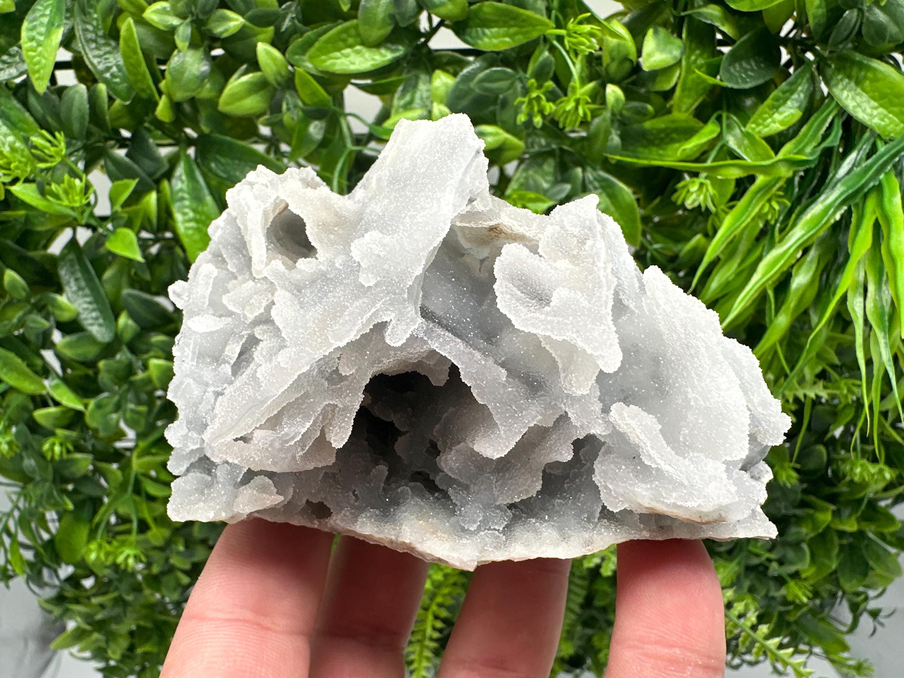Blue Chalcedony Quartz with Chlorite Inclusions, Krushev Dol Mine