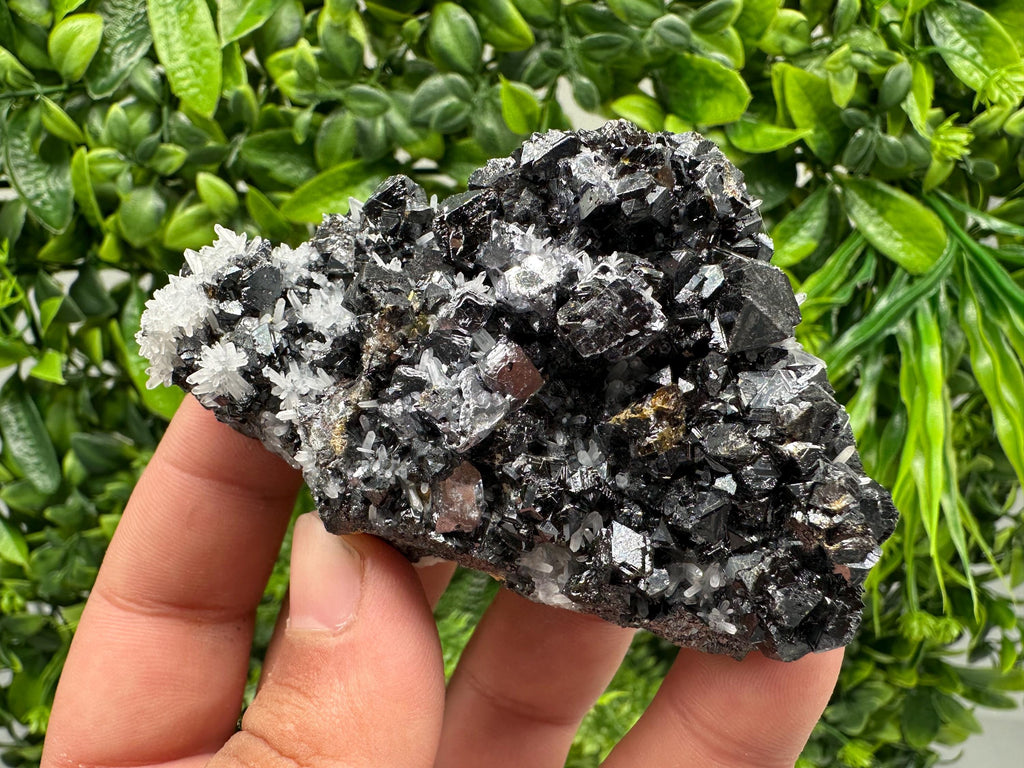 Wonderful Sphalerite on Quartz,From Borieva mine,Bulgaria,natural mineral,collection crystal,home decor stone,rare cluster,gift,souvenir