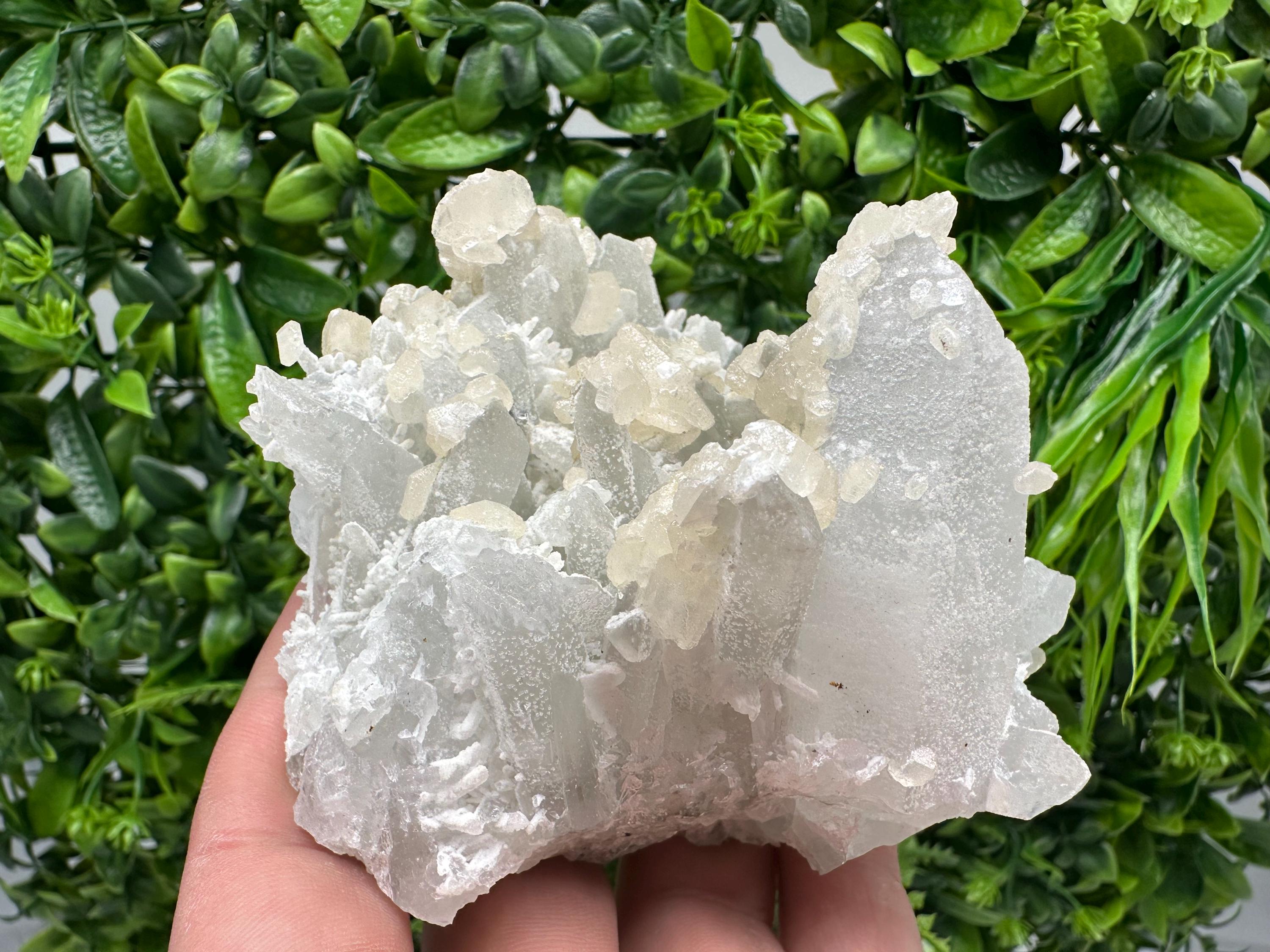 Milky Quartz Calcite Specimen, Borieva Mine Bulgaria, Home Decor Stone