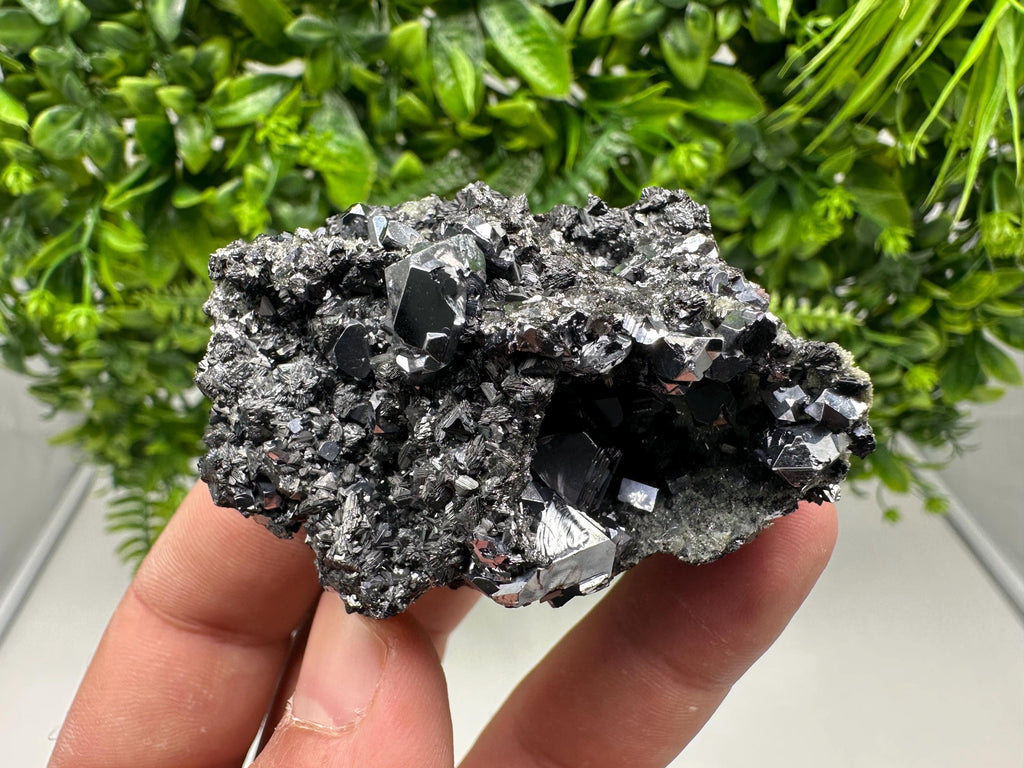 Sphalerite Galena Crystal Cluster with Quartz, Epidote & Chlorite