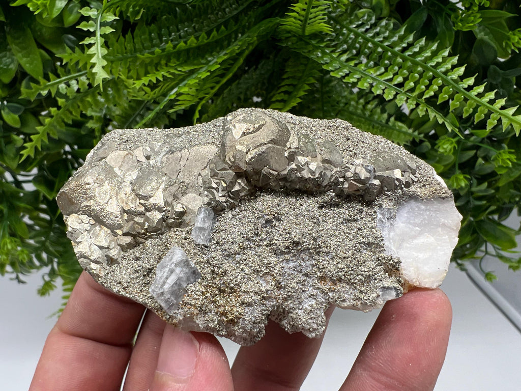 Barite Marcasite Cluster on Chalcedony - Androvo Mine Bulgaria