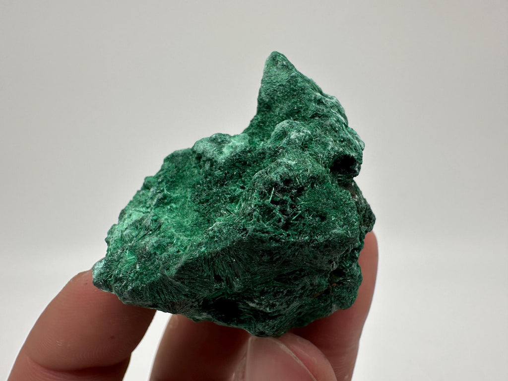 Polished Green Malachite Crystal, Congo Mineral Specimen