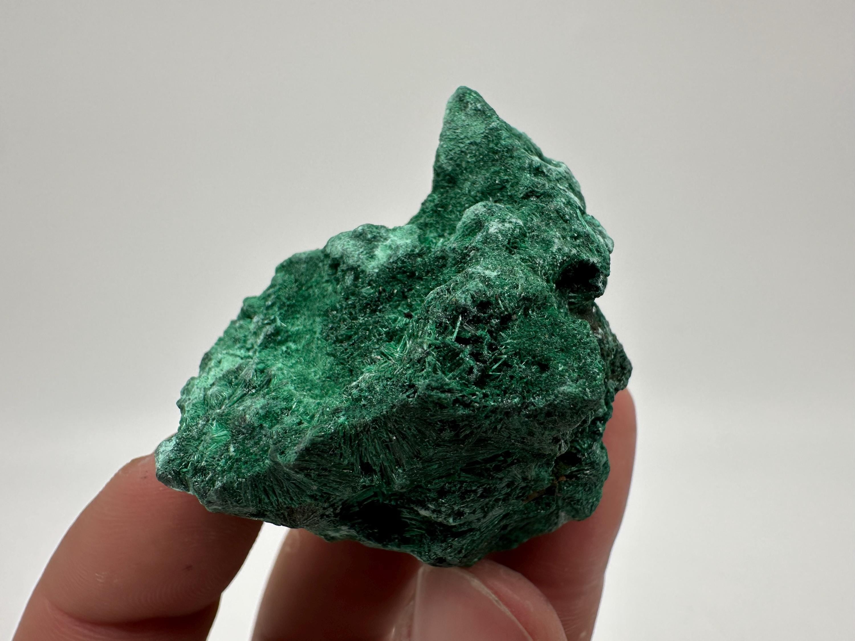 Polished Green Malachite Crystal, Congo Mineral Specimen