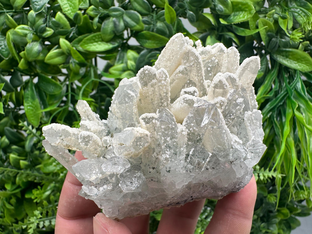 Quartz Calcite Cluster, Krushev Dol Mine Mineral Specimen