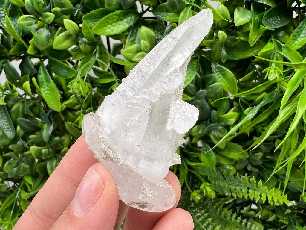 Wonderful Transparent Quartz on Chlorite Matrix,From Borieva mine,Madan,Bulgaria,Quartz,Quartz crystal,mineral specimen,collection quartz