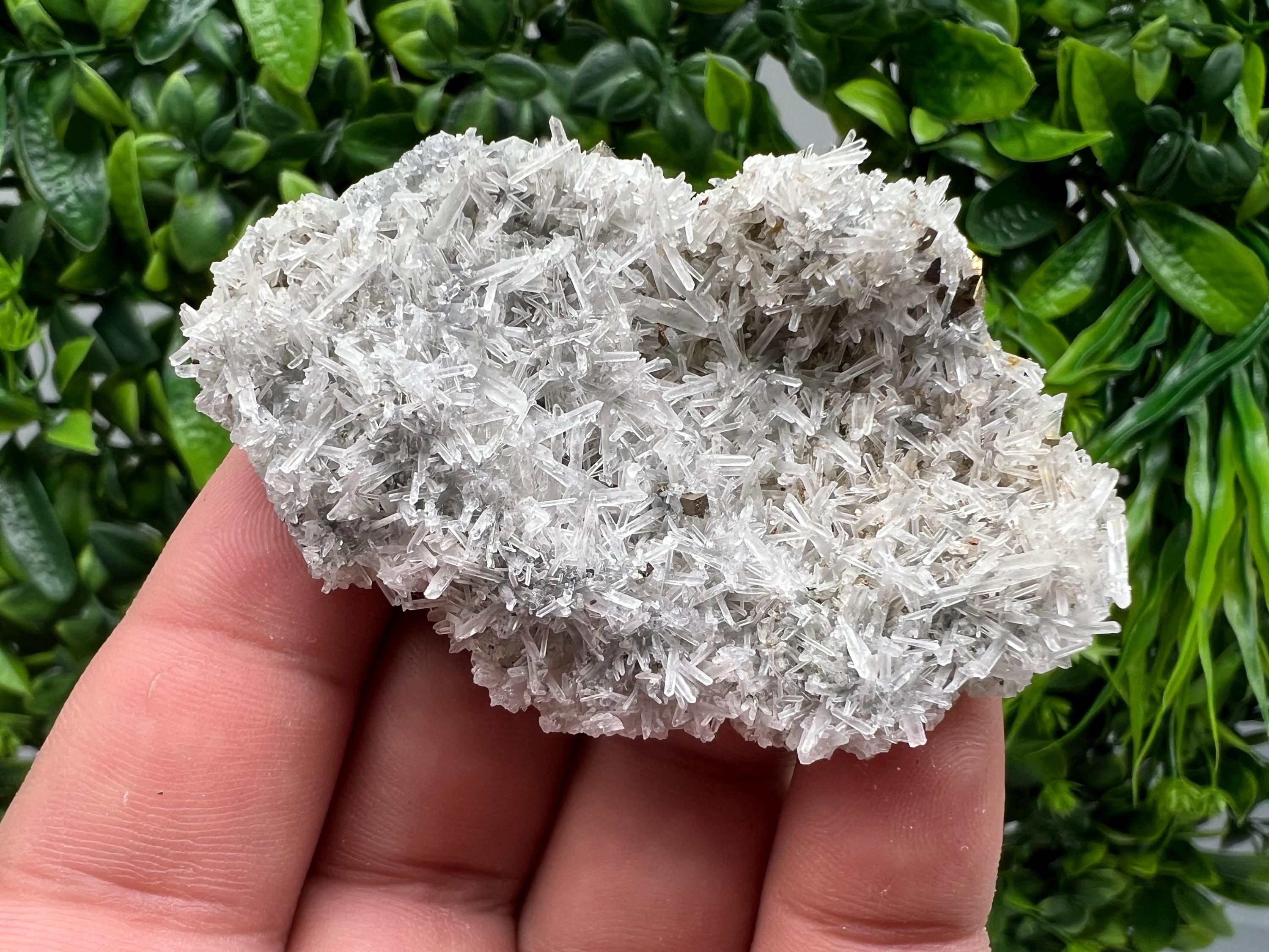Rainbow Pyrite on Quartz with Oxide, Natural Crystal Souvenir, Borieva Bulgaria