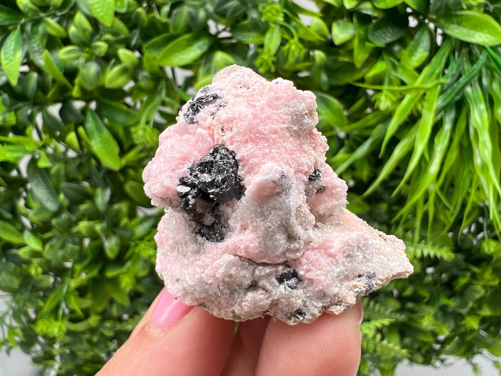 Beautiful Rhodochrosite perfect pink colour Starnica Mine Davidcovo Bulgaria natural minerals souvenir crystal gift home decor stone gift