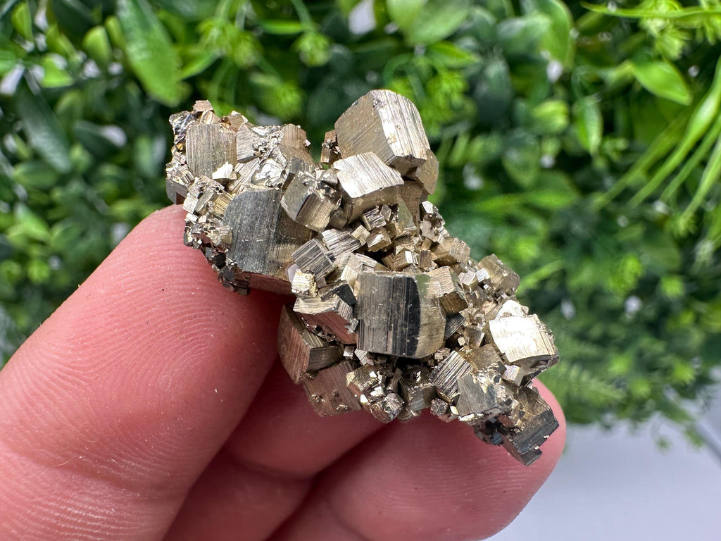 Rainbow Pyrite with Calcite, Natural Mineral Specimen, Borieva Bulgaria