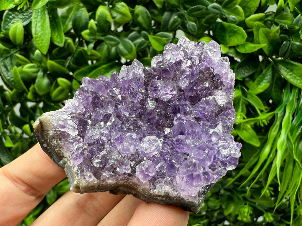 Natural Purple Amethyst Cluster, Uruguay Crystal, Home Decor