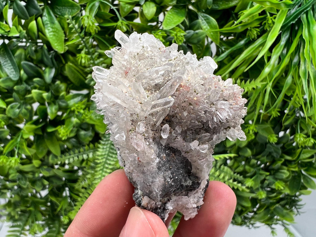 Quartz Siderite Sphalerite Hematite Specimen, Collectible Mineral Decor