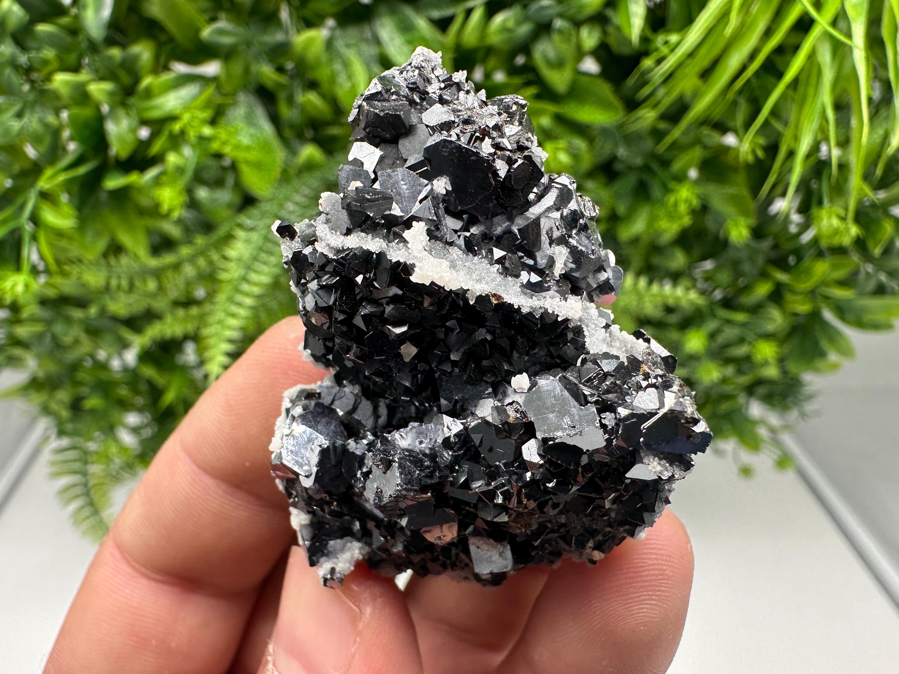 Collected Skeletal GALENA,Sphalerite,Quartz,Calcite from Krushev dol mine,Madan,Bulgaria,natural,collectible mineral specimen home decor