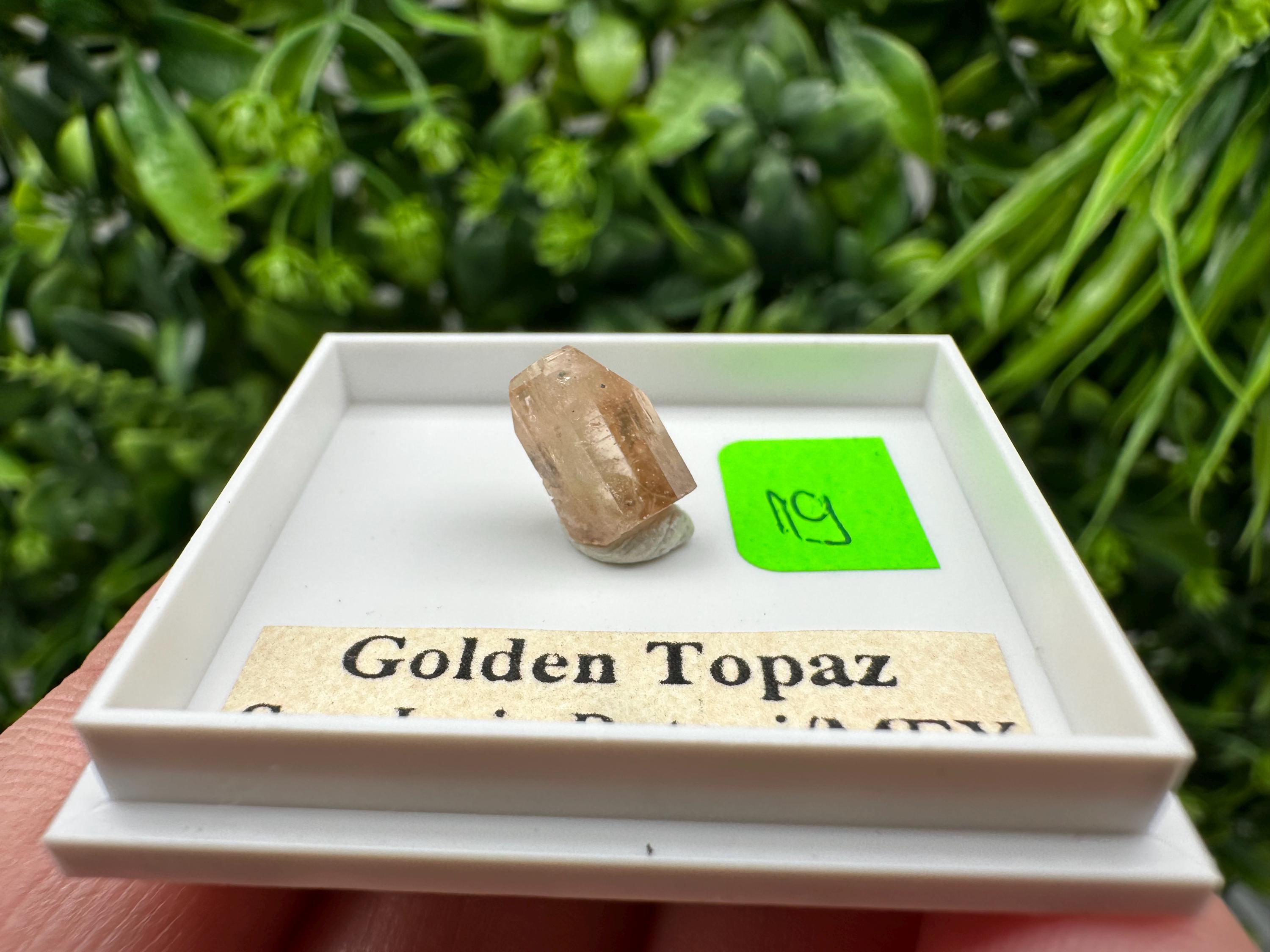 Golden Topaz Crystal, Mineral Specimen from Mexico
