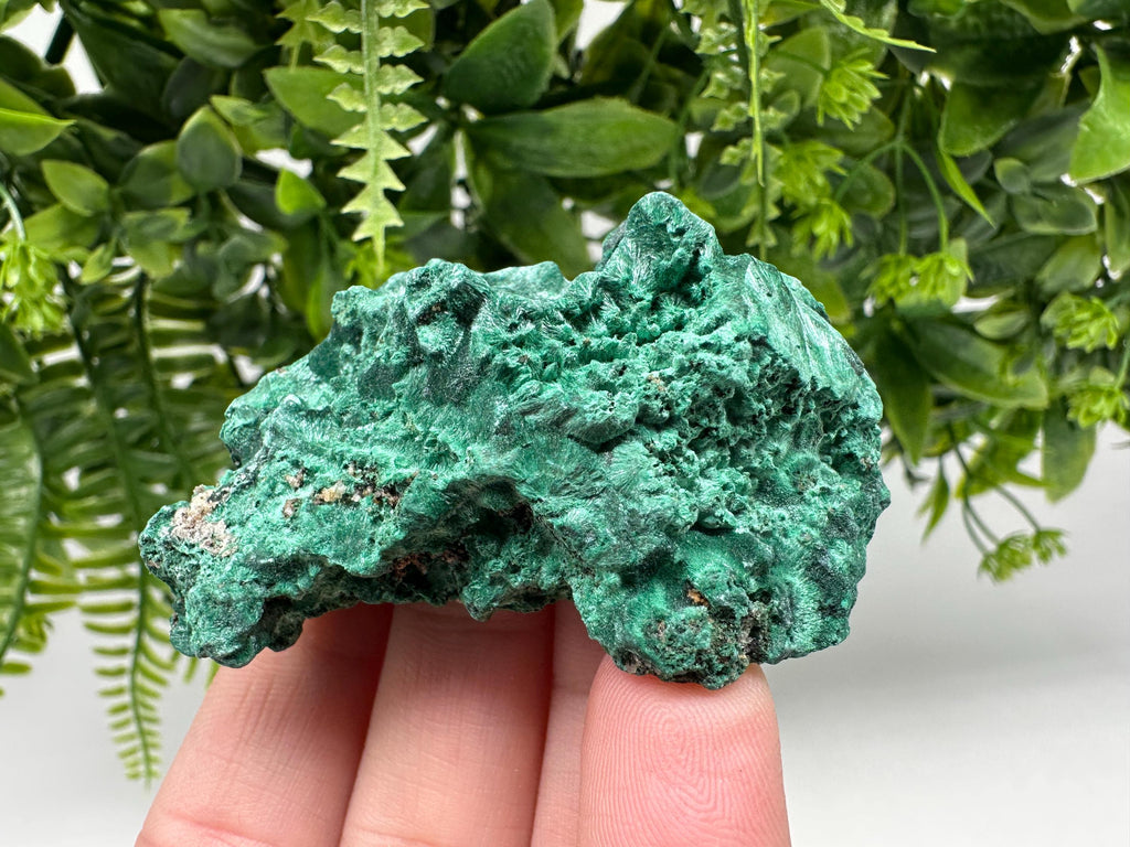 Polished Malachite Crystal from Congo, Green Mineral Specimen, Chakra Stone