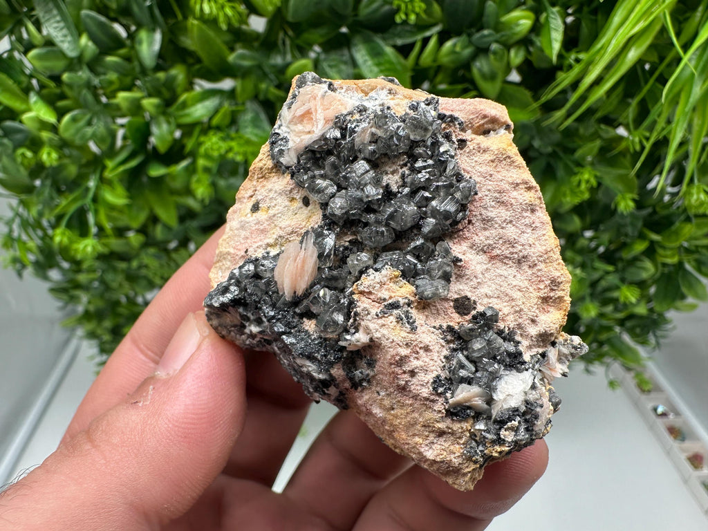 Wonderful Baryte with Cerussite on Galena from Morocco,Crystal, Mineral,Specimen,Cluster,Crystals,Barite Crystal,Cerussite Crystal,Specimen