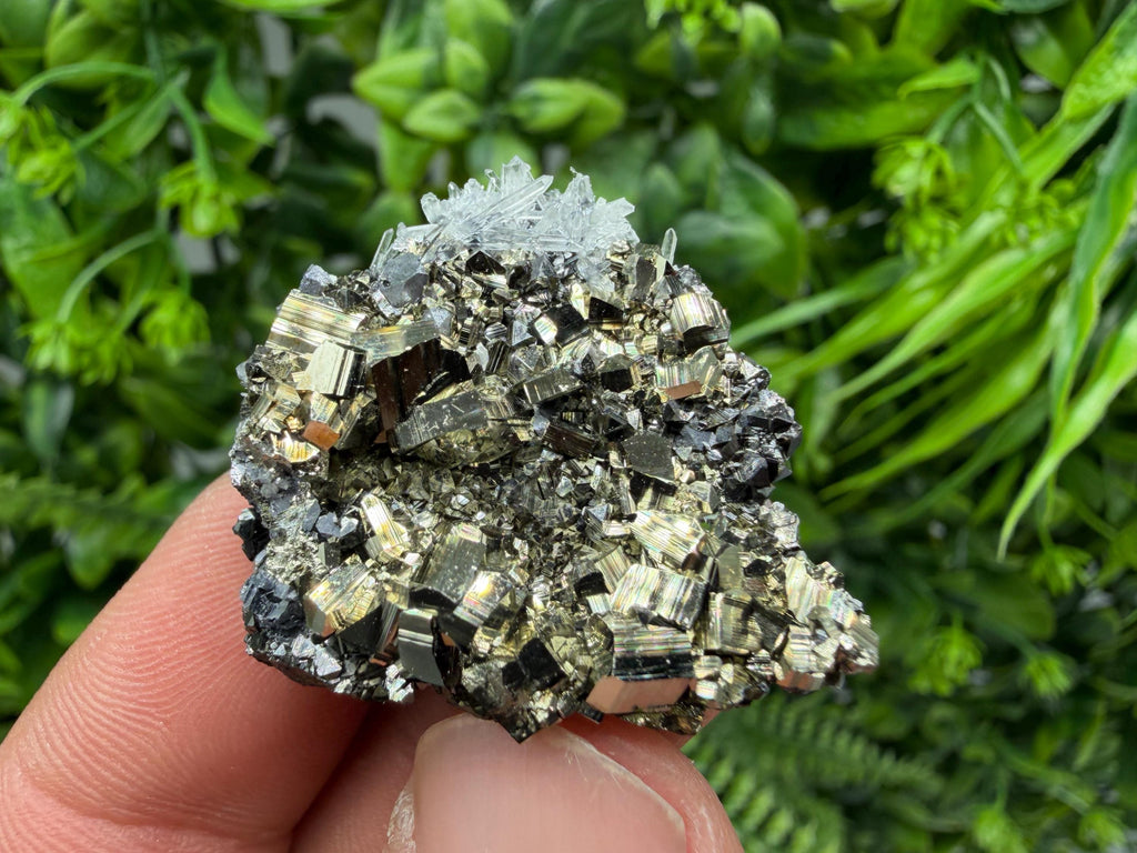 Pyrite Sphalerite Quartz Calcite Mineral Specimen, Krushev dol Mine