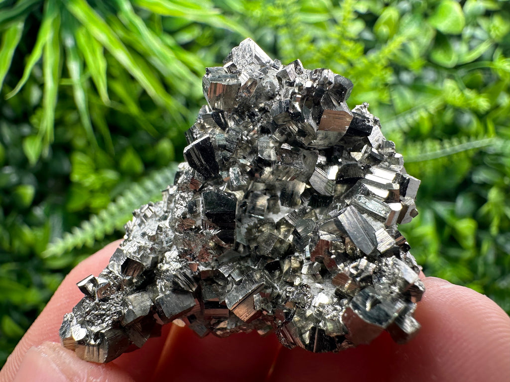 Golden Pyrite Cluster, Rare Crystallization, Natural Mineral Specimen