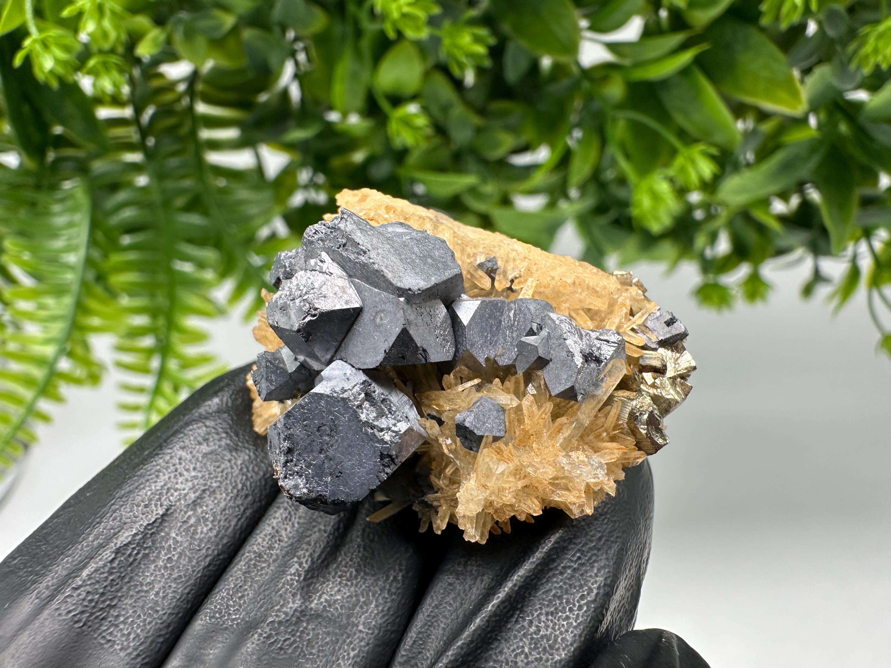Quartz with Pyrite,Galena,iron oxide Specimen: Borieva Mine Crystal Decor