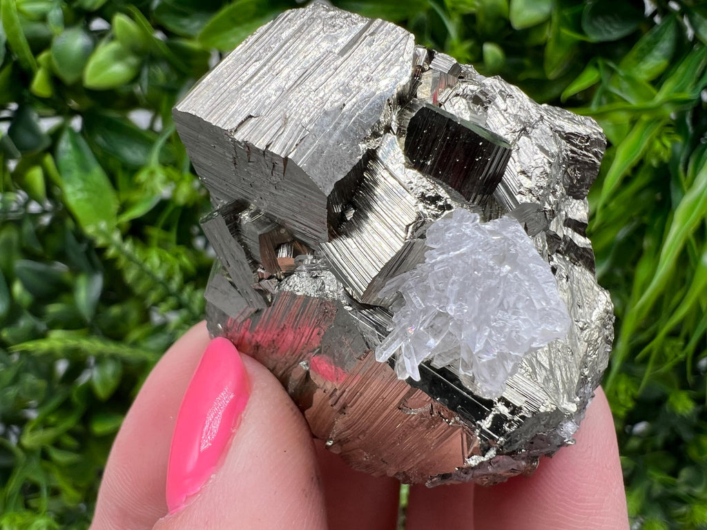 Rare Pyrite Cluster, Natural Crystal Mineral Specimen, Bulgaria