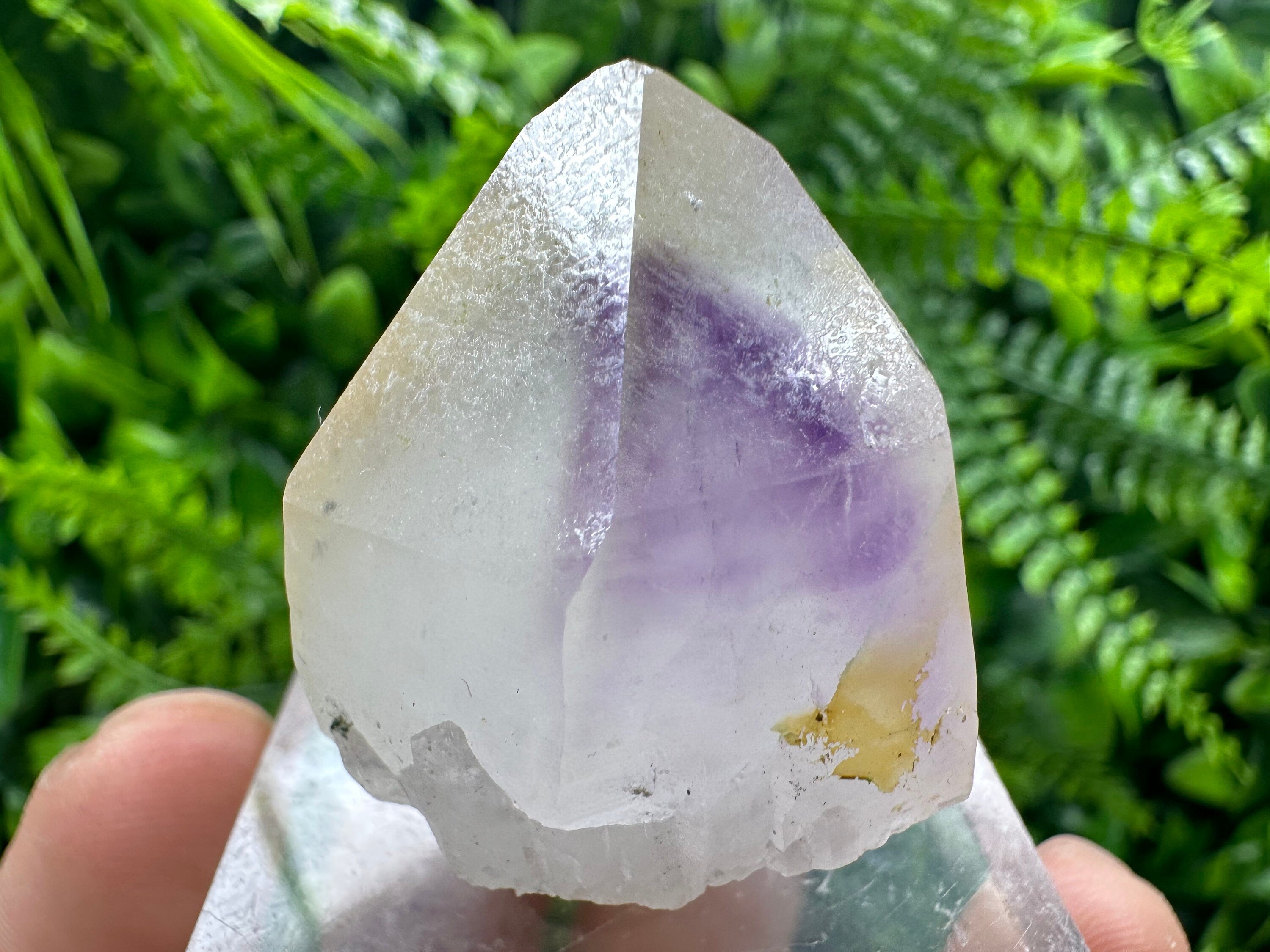 Amethyst Phantom Quartz with Chalcedony and Chlorite Inclusions