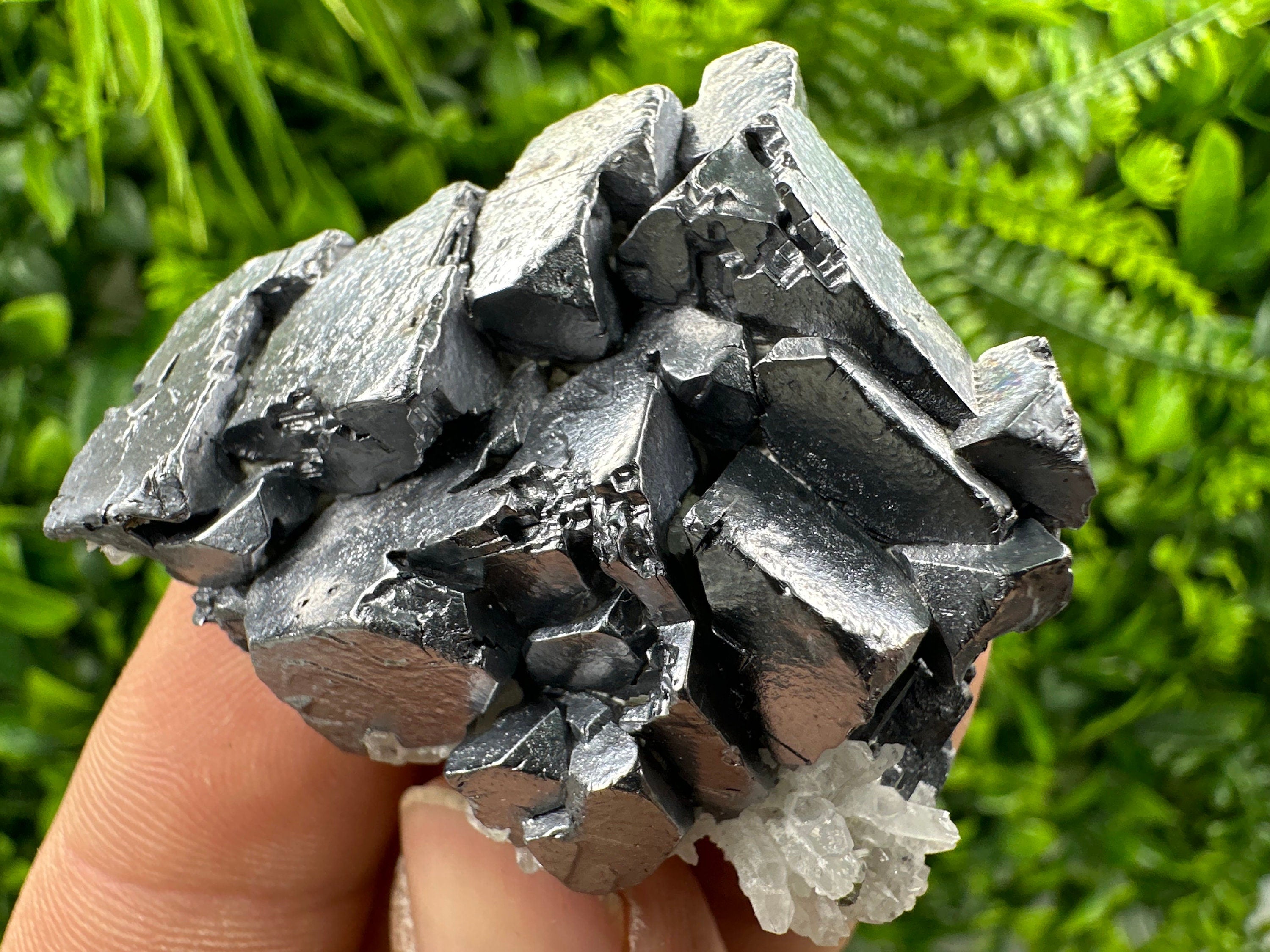 Skeletal Galena with Quartz, Natural Minerals, Bulgaria