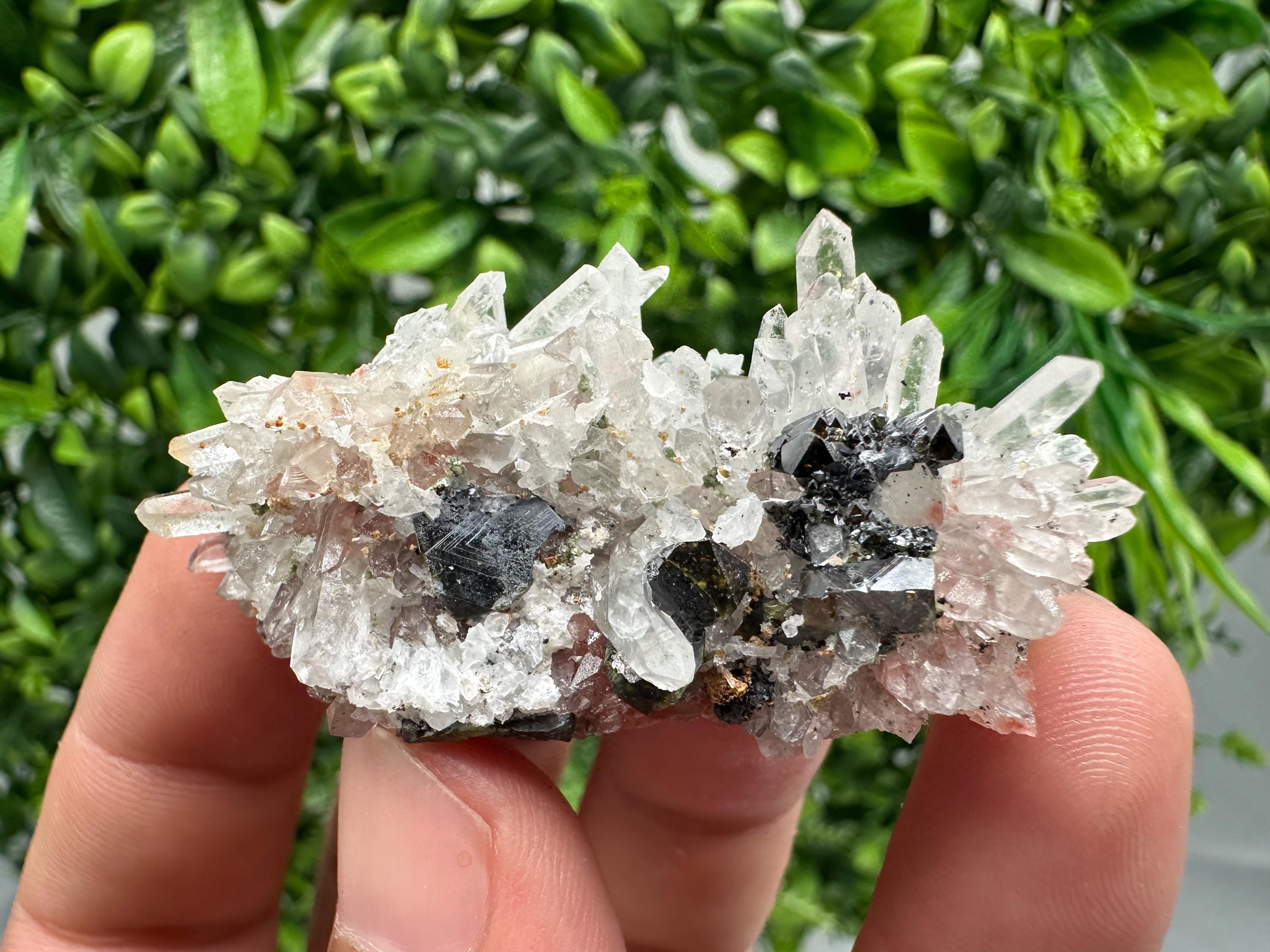 Stunning Quartz whit Siderite,Sphalerite,Hematite from 9th September mine,natural,collectible mineral specimen,home decor stone,gift,crystal