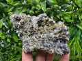 Rainbow Pyrite on Quartz with Oxide, Natural Minerals Decor, Borieva Bulgaria