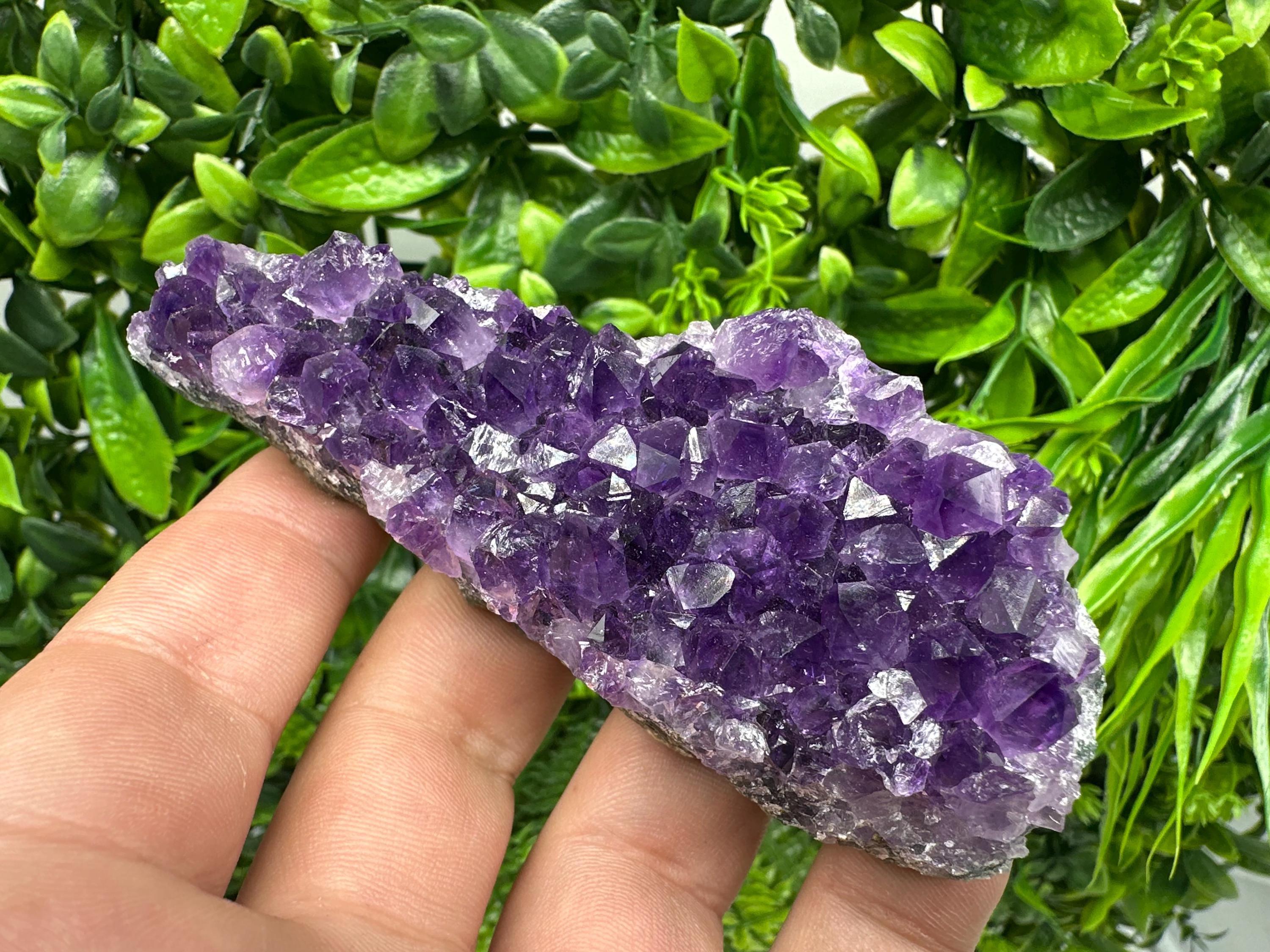 Uruguay Amethyst Cluster: Purple Quartz Crystal, Home Decor