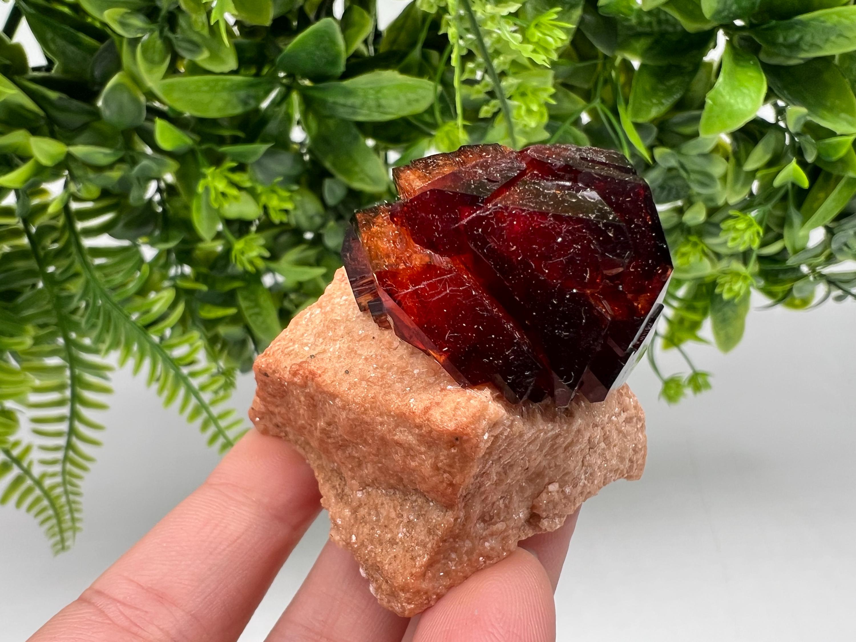 Orange-Brown Arcanite Mineral Specimen, Santa Ana Tin Mine