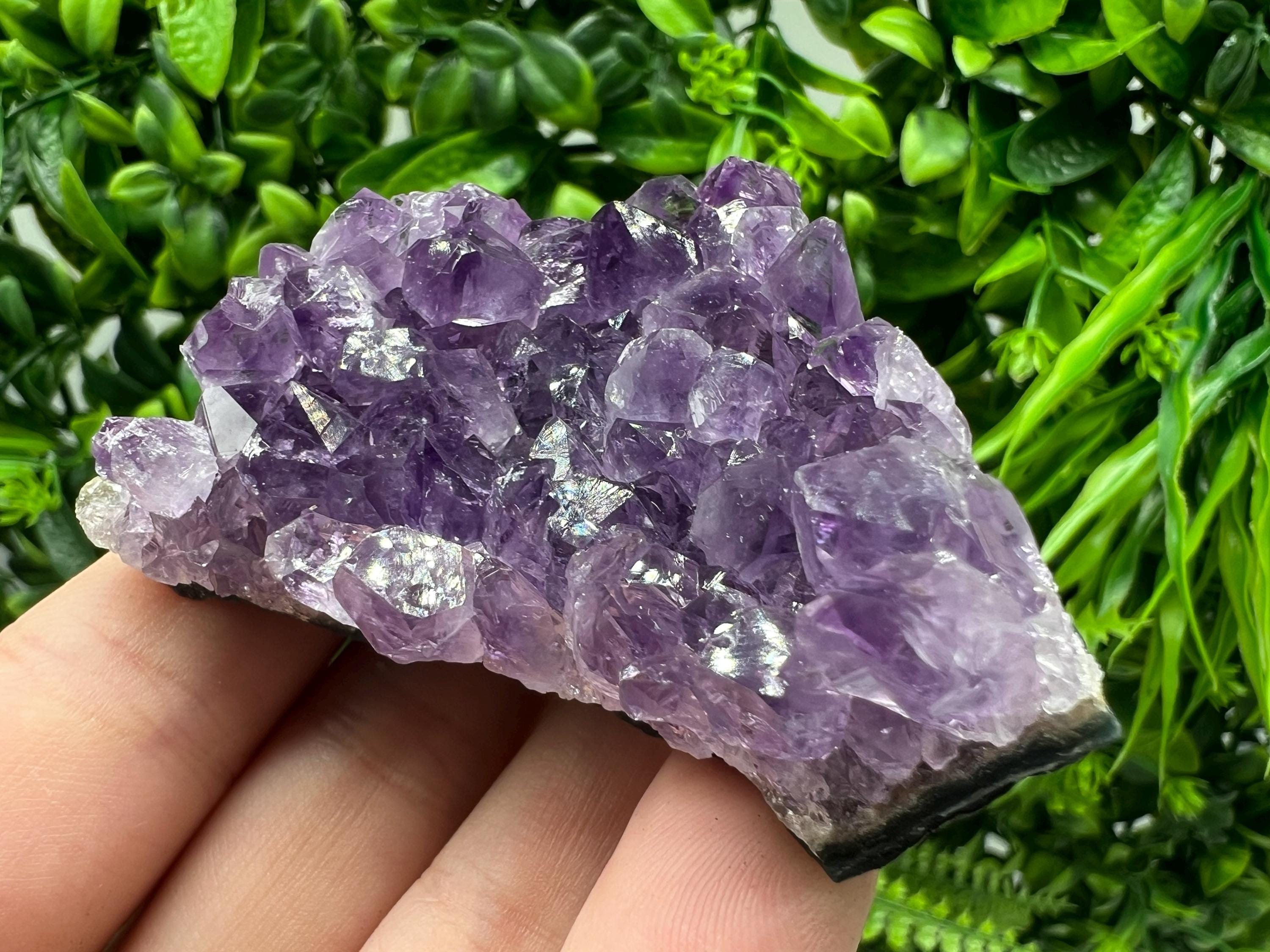 Uruguay Amethyst Crystal: Purple Quartz Home Decor, Energy Stone