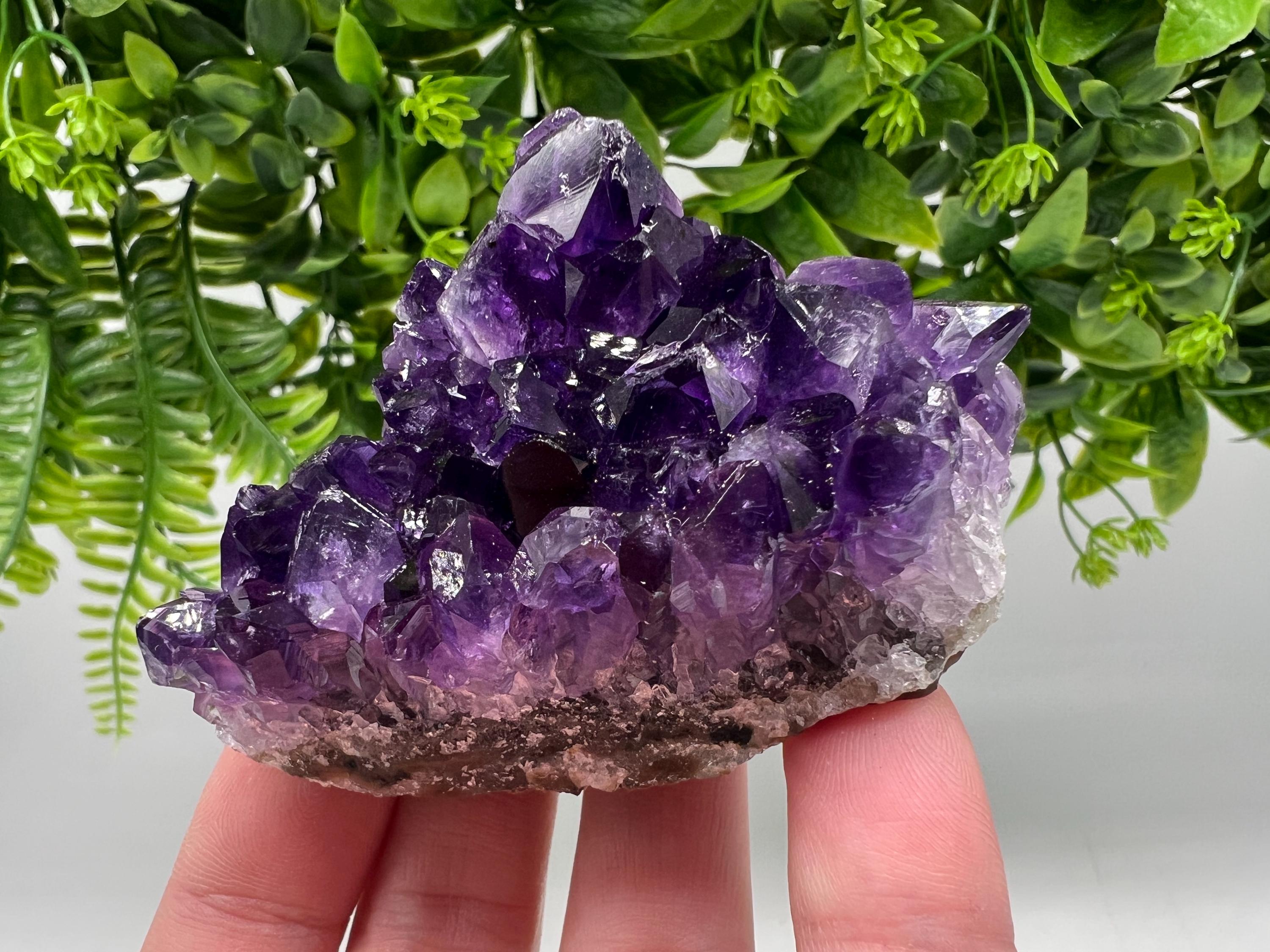 Uruguay Amethyst Crystal: Purple Quartz Home Decor, Energy Stone