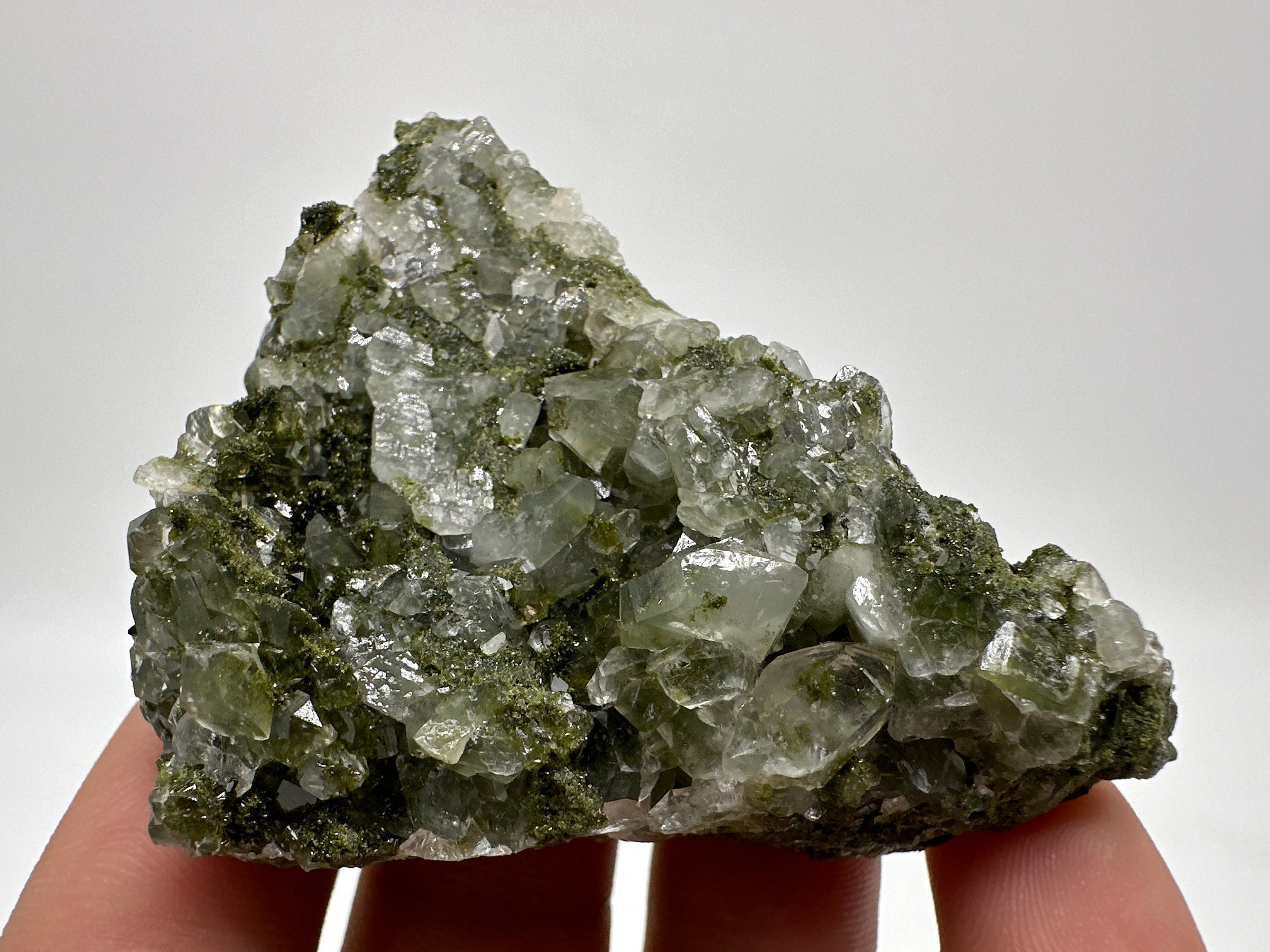 Rainbow Epidote with Quartz, Hakkari Turkey Mineral Specimen