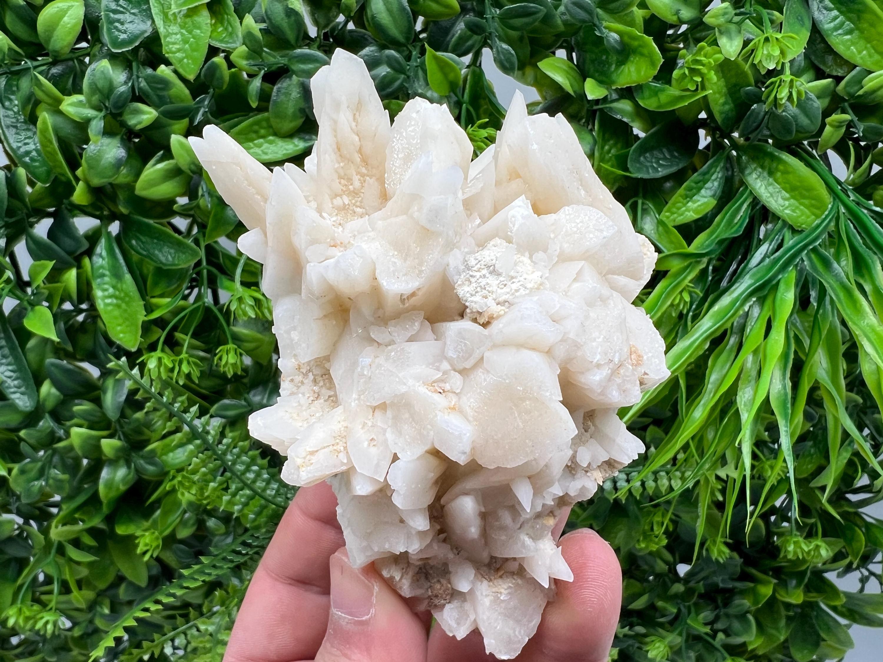 Calcite on Aragonite: Djurcovo Mine, Bulgaria Crystal