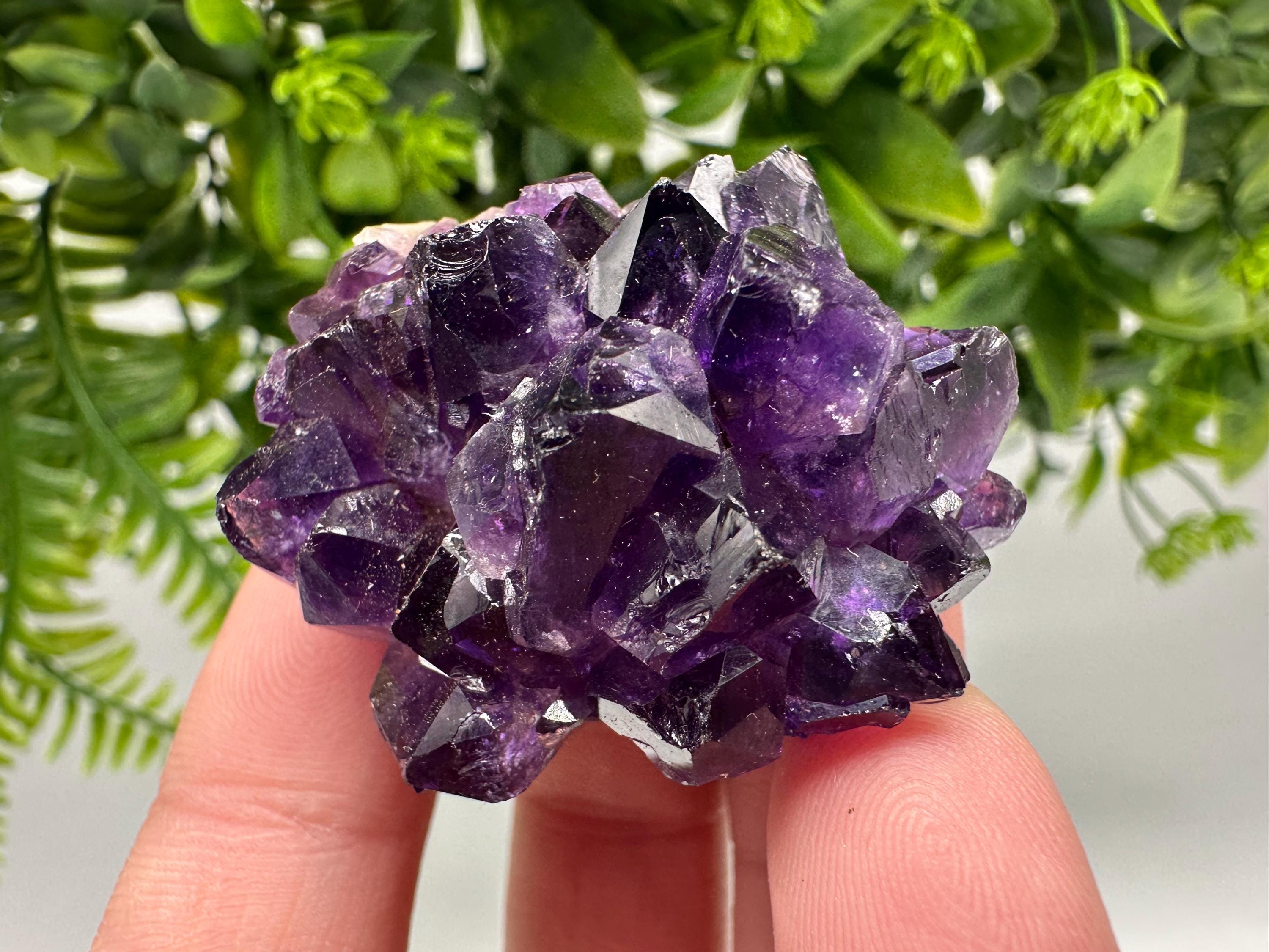 Uruguay Amethyst Crystal: Purple Quartz Home Decor, Energy Stone