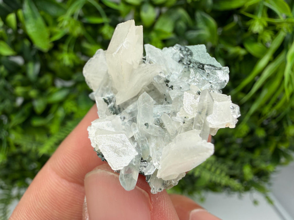 Wonderful Calcite,Quartz on Chlorite matrix,from Borieva mine,Madan,Bulgaria,natural collection mineral specimen,rare crystal,home decor