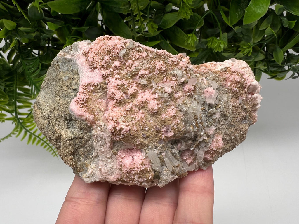 Pink Rhodochrosite Crystal: Starnica Mine, Bulgaria - Home Decor Stone