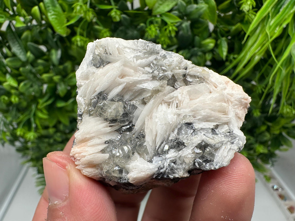 Wonderful Baryte with Cerussite on Galena from Morocco,Crystal, Mineral,Specimen,Cluster,Crystals,Barite Crystal,Cerussite Crystal,Specimen