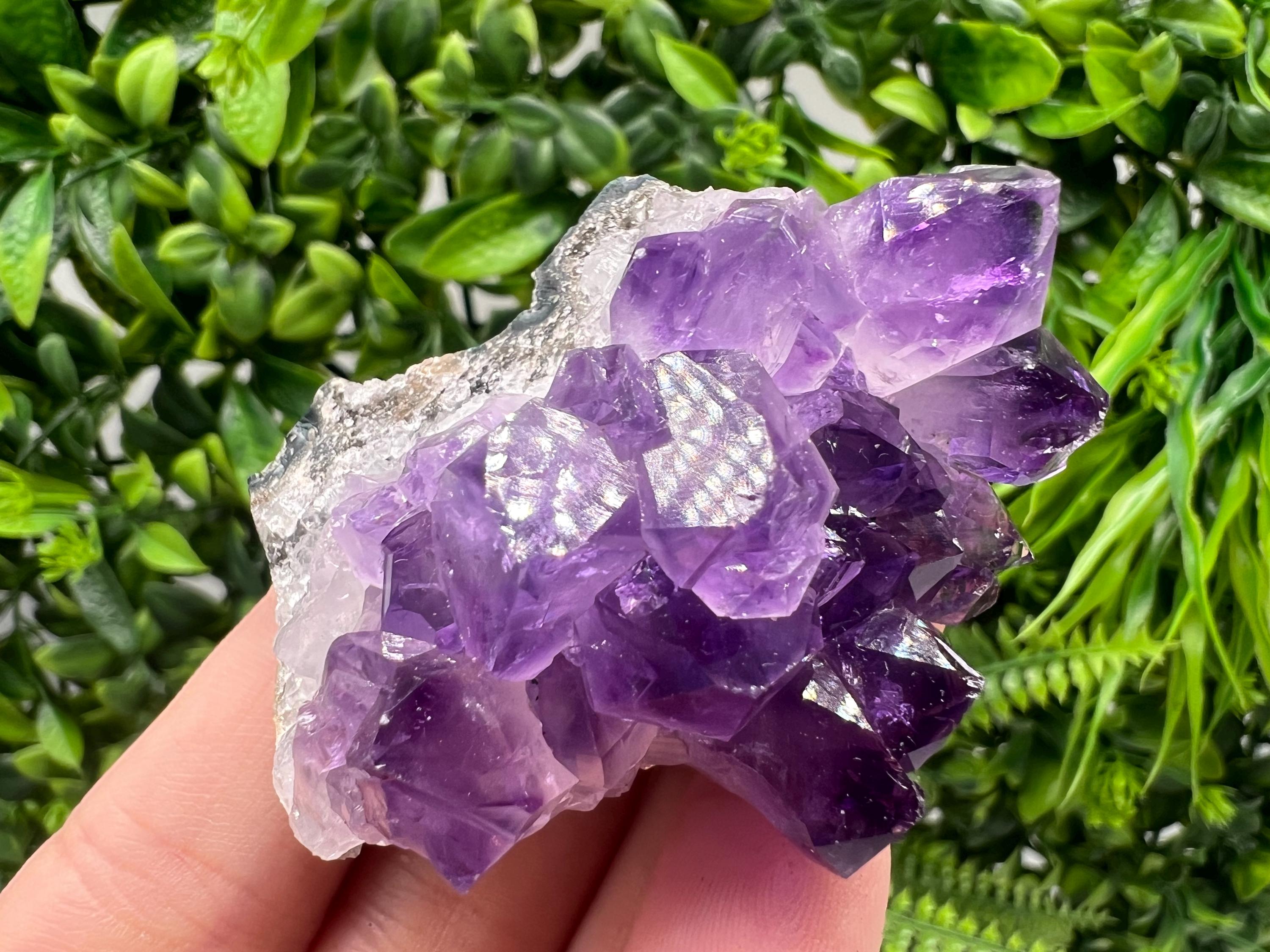 Uruguay Amethyst Cluster, Purple Quartz Crystal, Home Decor