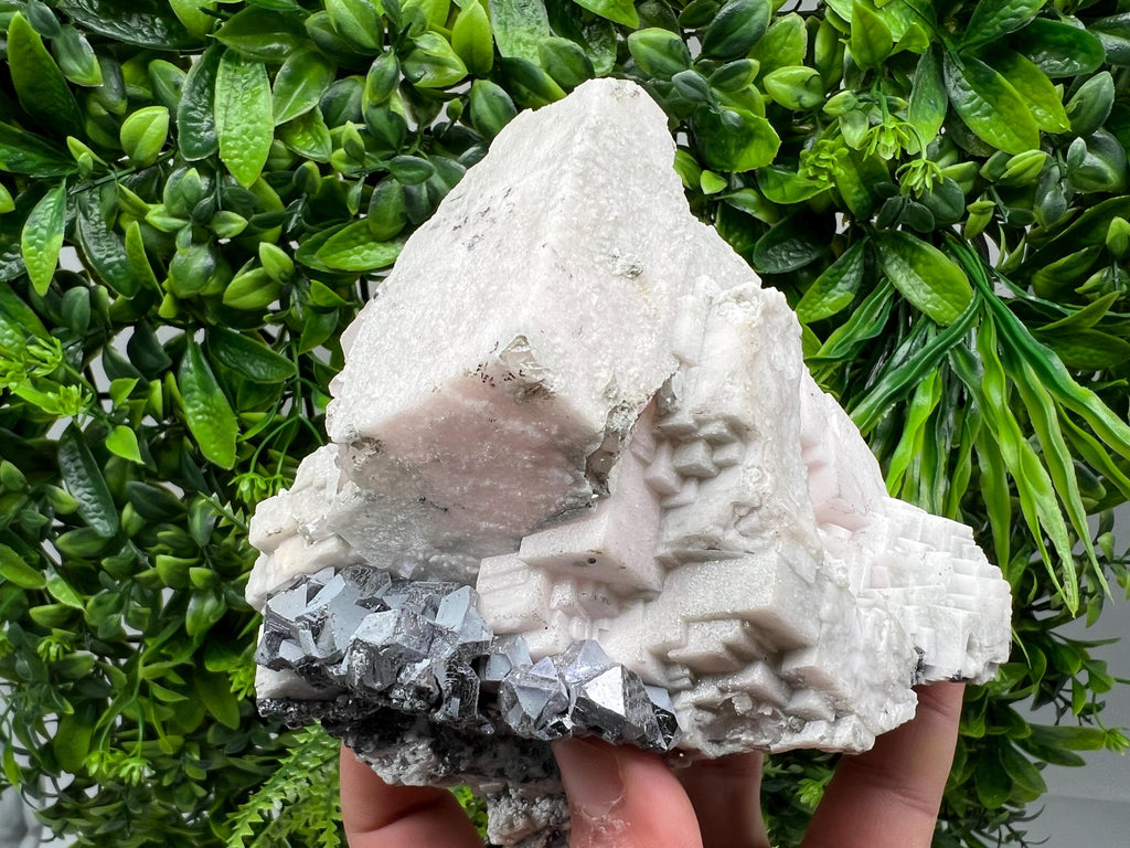 Stunning Shpinel Galena on Sphalerite,Calcite from Borieva mine,Madan,Bulgaria,Natural,collectible mineral specimen,home decor,collectible’s