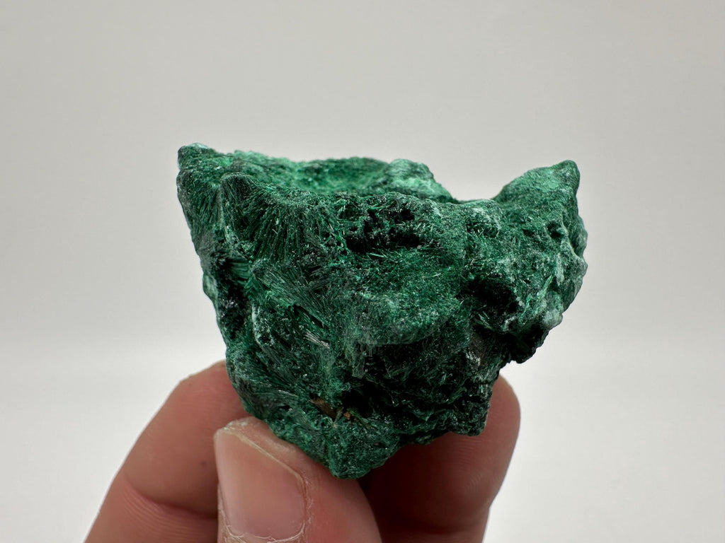 Polished Green Malachite Crystal, Congo Mineral Specimen