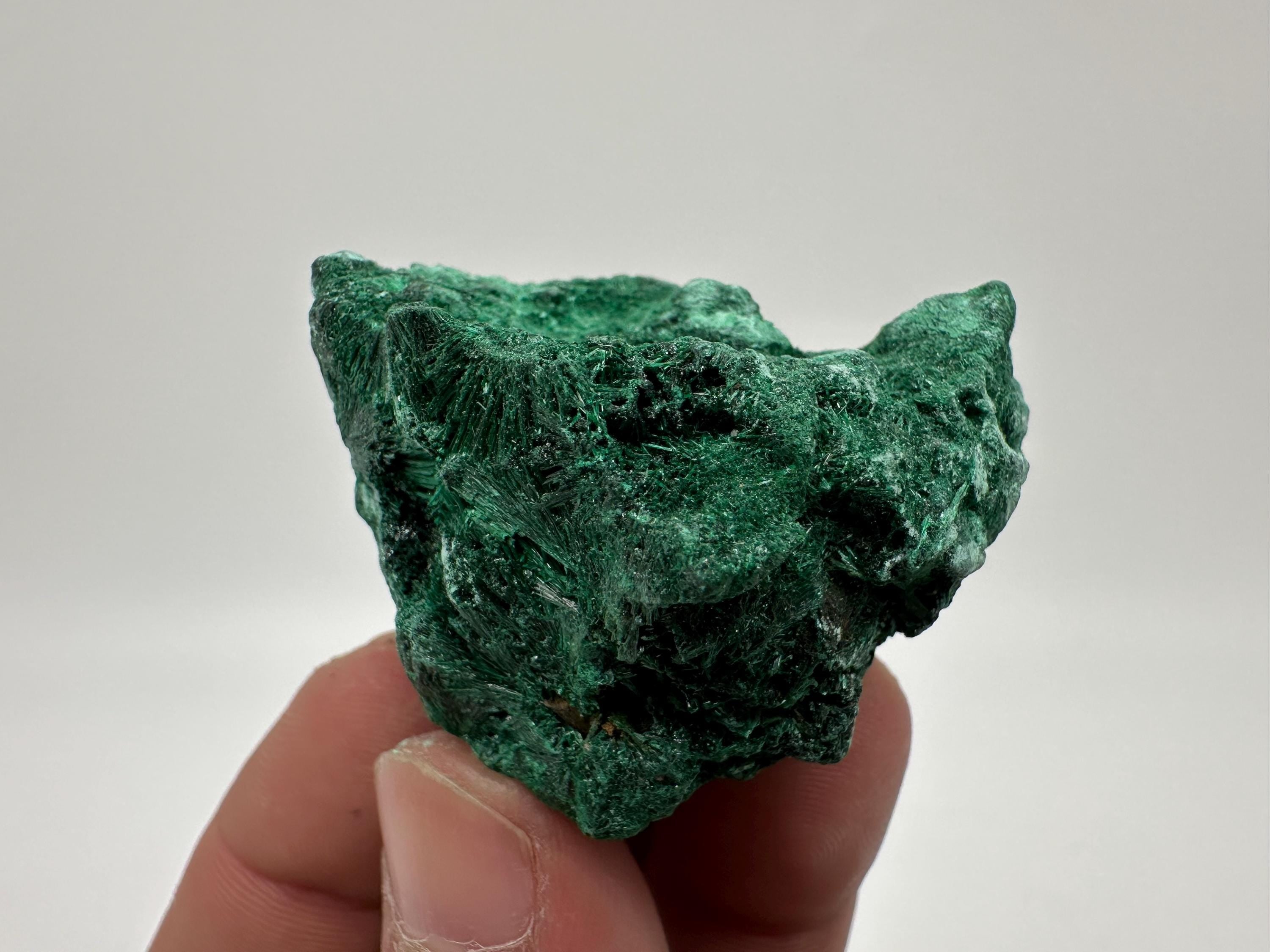 Polished Green Malachite Crystal, Congo Mineral Specimen