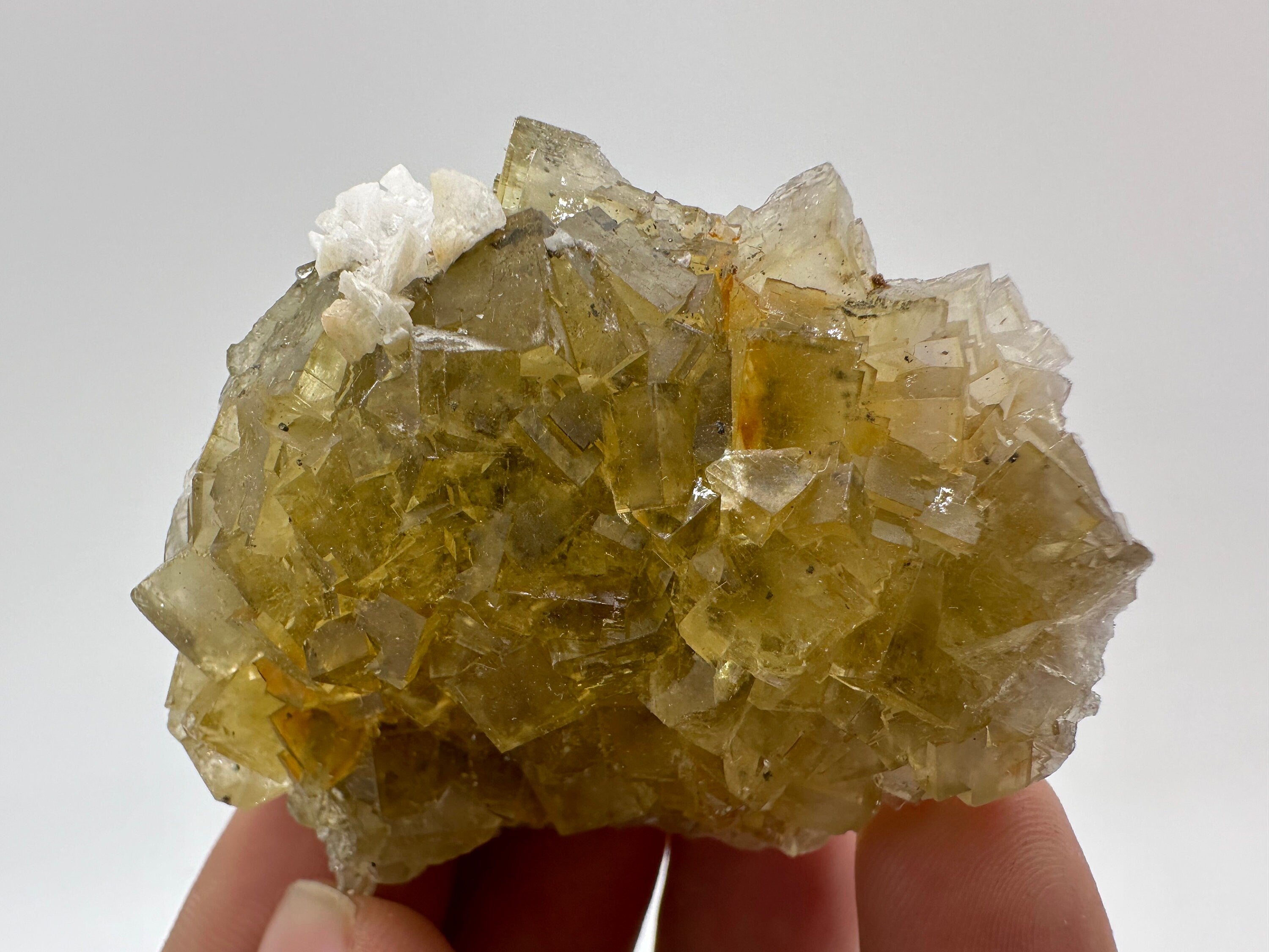 Spanish Yellow Fluorite Specimen, Crystal Collection (5.5/3.5/5.5cm)