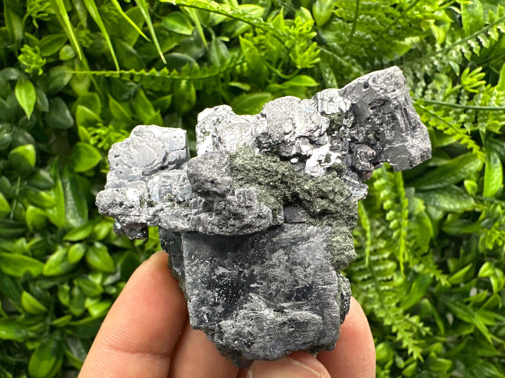 Skeletal Galena Cluster: Natural Mineral Specimen, Home Decor Crystal